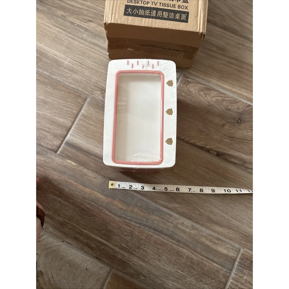Retro TV Phone Holder‎ & Tissue Box NEW in Box